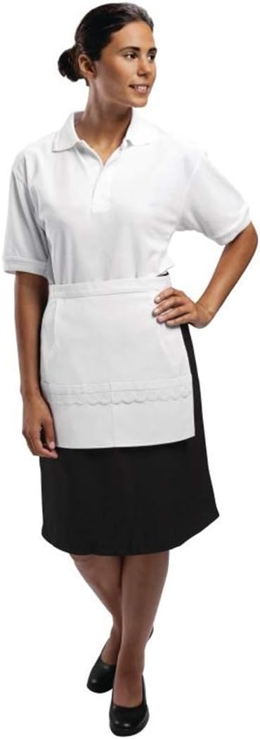 Whites Chefs Apparel B742 Waitress Apron, White