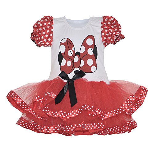 red and white polka dot dress