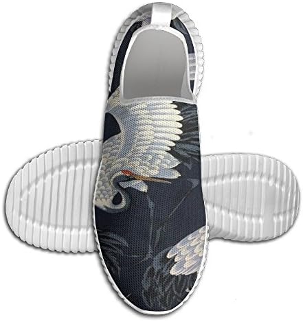 Fancy Japanese Crane Printed Men's Running Shoes Comfort Training Shoes 80s Gym Shoes Christmas Gifts For High School Boys