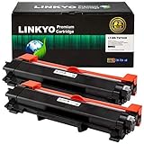 LINKYO Compatible Toner Cartridge Replacement for Brother TN760 TN-760 TN730 (Black, High Yield, 2-Pack)