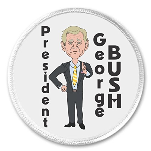 President George Bush (Cartoon) 3" Sew On Patch