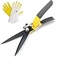 Jardineer Grass Shears Handheld, Razorsharp Hand Grass Clippers, Non-Slip Grass Clippers & Shears, Grass Shears Manual for Lawn, Hand Shears and Clippers for Grass