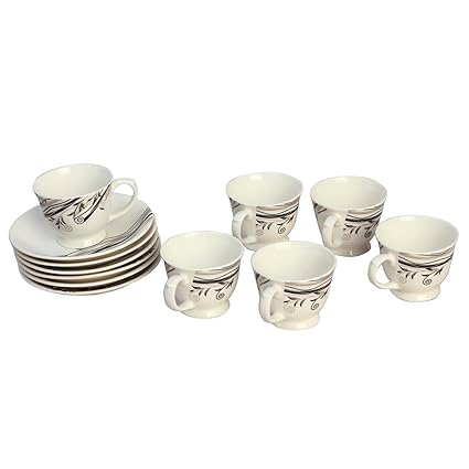 Bharat Cups and Saucer, 12 Pcs