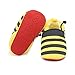 Delebao Baby Infant Toddler Cartoon Rubber Sole Crib Shoes Slippers Prewalker 3-24 Months (12-18 Months, Bee)