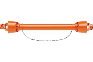 KYBOLT PTO Drive Shaft 1 3/8" PTO Shaft, 6 Spline End Round End PTO Driveline Shaft, Series 4 Tractor 39"-55" Brush Hog PTO Shaft for Bush Hog,Finish Mower,Rotary Cutter