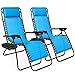 Best Choice Products Set of 2 Adjustable Zero Gravity Lounge Chair Recliners for Patio, Pool w/Cup Holders - Aqua Blue primary