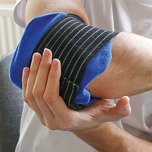 Safety First Aid Group Hot Cold Therapy Compression Cuff for Use with Ice and Heat Packs Empty, Blue - Image 4