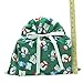 Snowmen on Green Reusable Fabric Gift Bag for Christmas (Medium 17 Inches Wide by 18.5 Inches High)