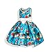 AOVCLKID Moana Girls Cotton Printed Dress Princess Cartoon Party Dress