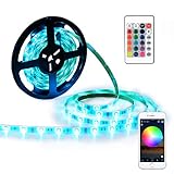 YiHong LED Light Strip RGB Strip Lights LED Tape Lights Compatible with Alexa and Google Home 150 5050 SMD LEDs Smart Wifi Strip Lights