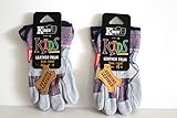 Kinco 1500 C (2-Pack) - Children's Genuine Leather Work Glove for Kids (Boys & Girls) - Exactly like the Adult Version