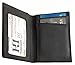DH DAPPER · HIDE Mens Wallets - Men's Leather Bifold Wallet - Leather Card Holder - Thin Slim Leather Wallets for Men (Black Leather/Black Thread)