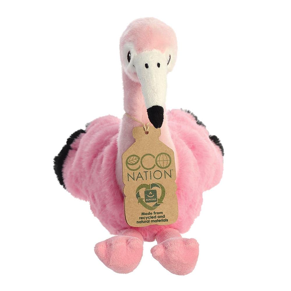 Aurora, 35005, Eco Nation Flamingo, 9.5In, Soft Toy, Soft Toy, Pink
