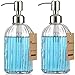 Decor Homeicon Soap Dispenser - 2 Pack, Kitchen Dish Soap Dispenser, Bathroom Liquid Soap Dispenser, with Rustproof Stainless Steel Pump, 16 Oz/with Silicone Funnel