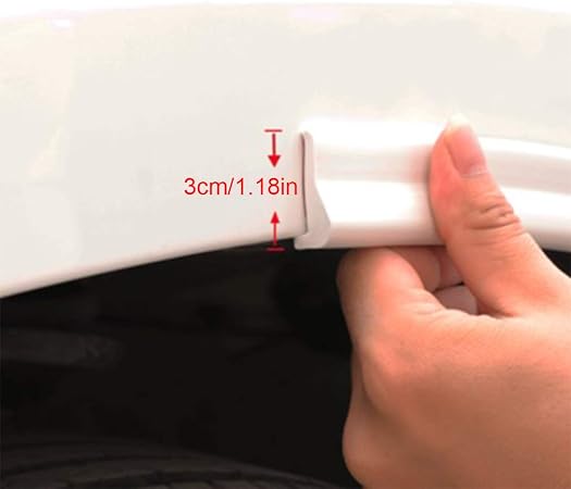 Amazon Gm Js Jp 泥保護は2車フェンダーユニバーサルホイールブローフェンダー車アーチモール ステッカータイヤ保護カバーのための抗フレーキングと傷防止プラスチックを塗装することができます 白 オーバーフェンダー 車 バイク