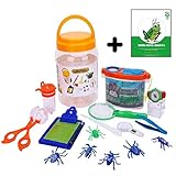 Adventure Nature Kids - Bug Catcher, Habitat Bucket, Tongs, Magnifier, Tweezers, eBook & More. Educational Toys Kit Great Set for Christmas, Birthday Gifts Boys & Girls, Outdoor, Backyard (12 Pieces)