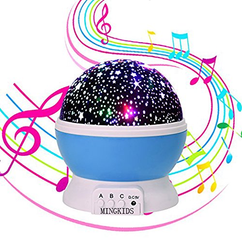 baby night light projector with music 