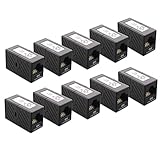 [UL Listed] Cable Matters (10 Pack) RJ45 Cat6 In-Line Coupler in Black