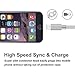 Suanna iPhone Cable 3Pack 10FT Nylon Braided Certified Lightning to USB iPhone Charger Cord for iPhone 8 7 Plus 6S 6 SE 5S 5C 5, iPad 2 3 4 Mini Air Pro, iPod Nano 7 - Gray