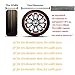 HEALiNK RV Tire Covers Set of 4 for RV Wheel Waterproof Oxford Tires Protector Covers for Motorhome Truck Trailer Camper Auto (27'' for Tire Diameter 68cm, Tire Width 25cm)