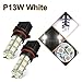 Partsam 2X P13W LED Fog Light Bulbs 12277 Daytime Running Light Driving DRL LED Lamp Xenon White 6000K Super Bright 18-5050-SMD 12V