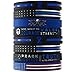 Inkstone (12-pack) Law Enforcement Silicone Bracelets Assortment - Wholesale Bulk Products Gifts for Police Officers Cops