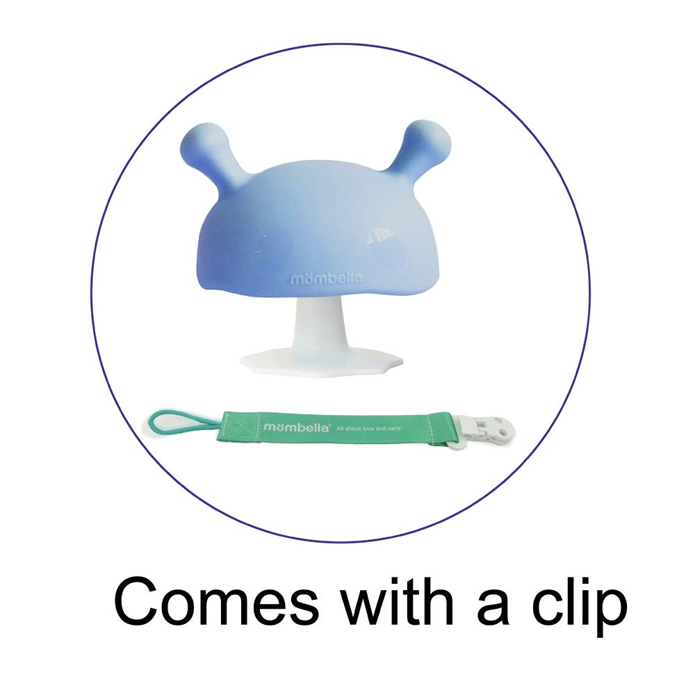 Mombella Mimi The Mushroom Soothing teether for Breast Feeding Baby who Does not take Pacifiers/Premature Baby who has weak jaw movement/0-6month with Sucking Needs : Baby