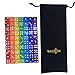 WEQEER 70-Count 6-Sided 16mm 7 Colors Dice in Bag