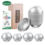 3 Sizes Multifunction DIY Metal Bath Bomb Mold with Comprehensive Instructions, 20 pieces Bath Bomb Mold Set, FDA Certified & BPA Free, Great for Crafting Your Own Bath Fizzies