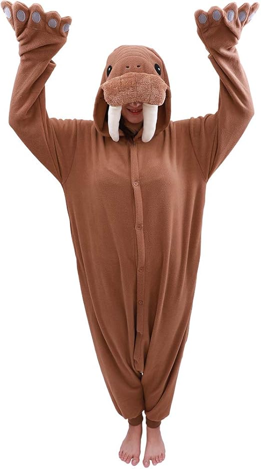 Adult Walrus Onesie Animal PajamasPlush One Piece