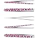 Tweezers - Professional Eyebrow Tweezers Can Be Cute Too! - The Strong and Precise Grip Will Make Styling Your Eyebrows A Breeze - Choose From A Heart Or Flower Pattern - Slant Tip Tweezers