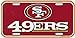 San Francisco 49ers NFL Plastic License Plate