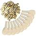Mudder Confetti Balloons 10 Pieces 12 Inches Semi-transparent Balloons with 30 g Golden Confetti for Decorations