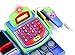 Velocity Toys Toy Cash Register Imagine Multi-functional Educational Pretend Play Battery Operated Toy Cash Register w/Working Calculator and Microphone,Scanner,Money and Credit Card,Groceries(Green)