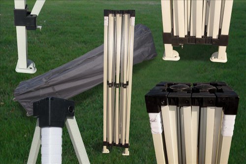 DELTA Canopies 10'x15' Pop up Canopy Wedding Party Tent Gazebo EZ UP Orange - F Model Commercial Frame
