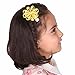 LCLHB Toddler Small Rhinestone Flower Bow Partially Lined Alligator Clip 12 Pack