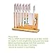 ADMLC Magnetic Knife Block, Knife Holder, Knife Organizer, Cutlery Display Stand, Large Capacity, Double Side Strongly Magnetic (20 inch, Silver, Modern, Bamboo)