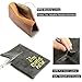 SanSiDo RFID Blocking Leather Passport Cover Passport Holder Travel Wallet Passport Wallet Case - FULL GRAIN LEATHER (Navy-Gold)