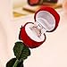 Red Rose Jewelry Gift Box Case for Ring Earring Romantic Engagement Wedding Ring Earrings 1pc