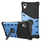 Sony Xperia XA1 Case SunRemex Rugged Armor with Full Body Protective and Resilient Shock Absorption and 360 Degree Rotating Kickstand Design for Sony Xperia XA1(2017) (Blue)