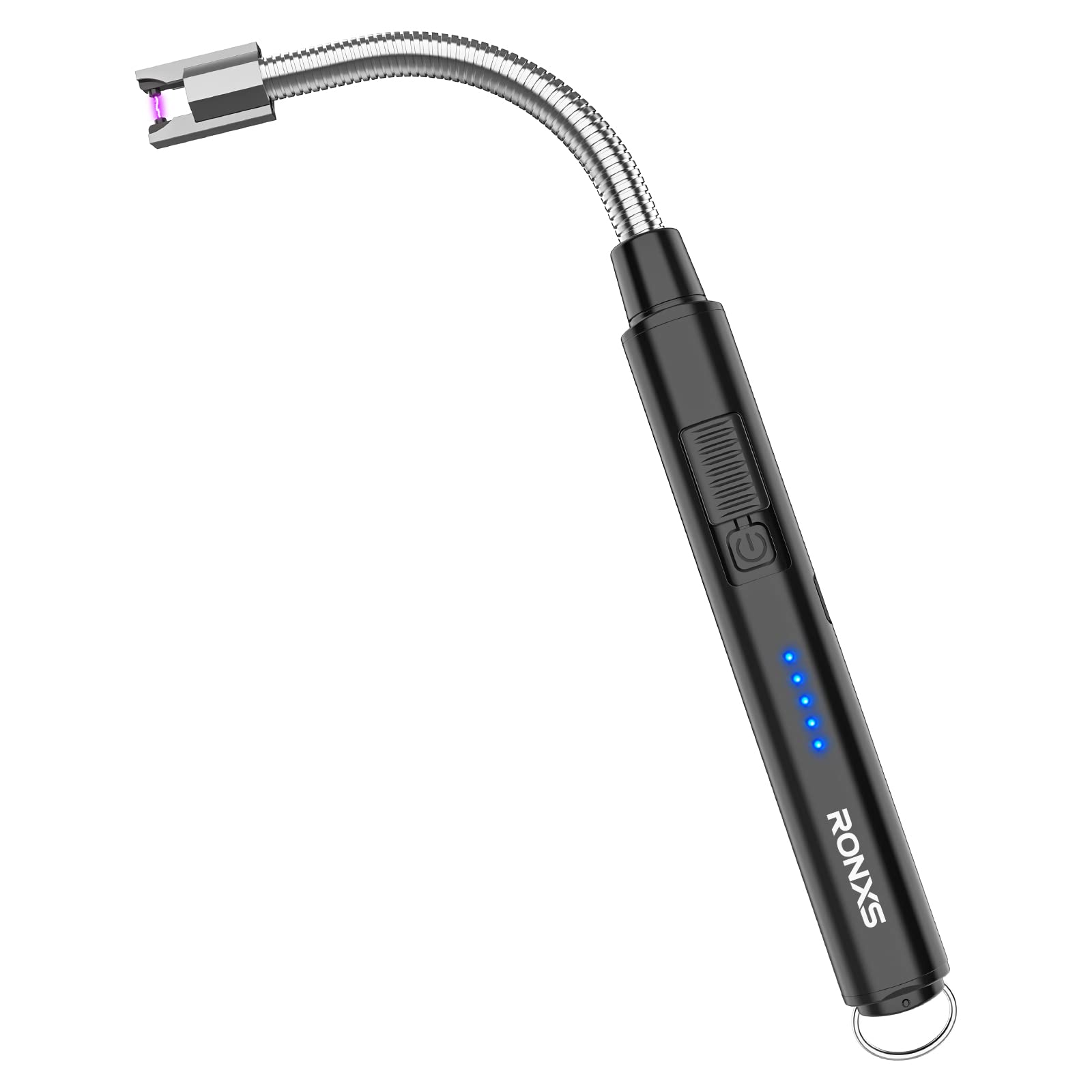 Photo 1 of RONXS Electric Lighter, Candle Lighters USB Rechargeable Arc Lighter with Hanging Hook, LED Battery Display Long Lighters for Candle Grill BBQ Home Outdoor