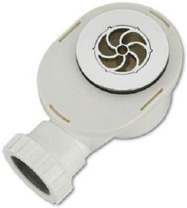 Universal Shallow Shower Tray Trap Chrome Effect Finish (432068