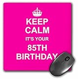 3dRose LLC 8 x 8 x 0.25 Inches Mouse Pad, Keep Calm