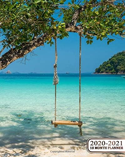 18 Month Planner 2020-2021: Tropical Paradise Weekly Organizer & Calendar with Monthly Spread Views |18 Month Agenda with To-Do’s, Inspirational Quotes, Vision Boards & Notes | Myanmar Exotic Beach