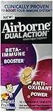 Airborne Dual Action Beta Immune Booster and Anti-Oxidant Immune Support Supplement, Tropical, 32 Count