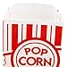 Fit Meal Prep 300 Pack Paper Popcorn Bags Individual Servings 1 Oz, Classic Red & White Striped Popcorn Sleeves, Disposable Popcorn Bags Bulk for Party Popcorn Machine Movie Nights