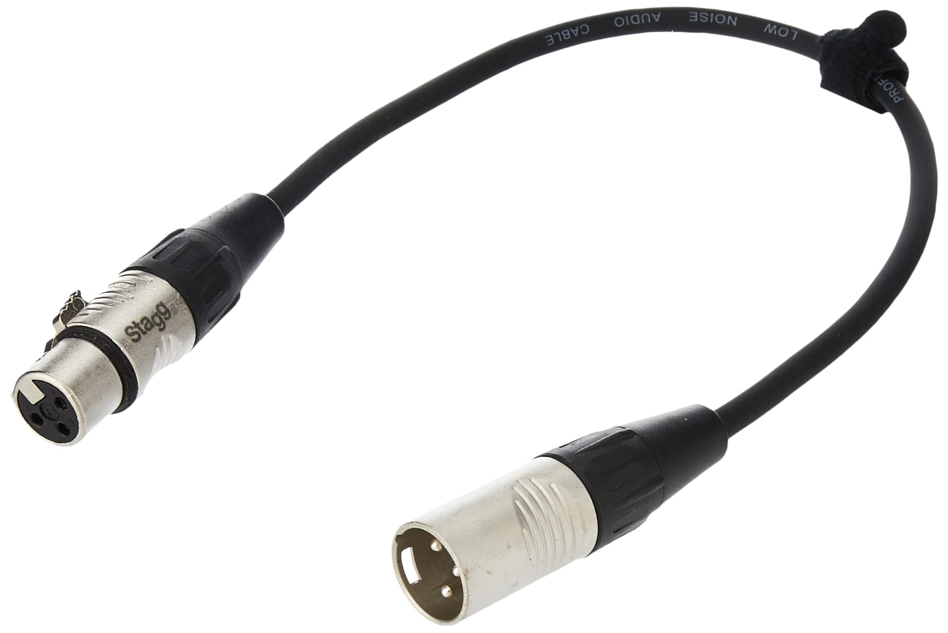 Stagg 19310 30 cm 3 Pin Male to Female XLR Patch Cable