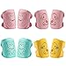 Biubee 4 pairs Baby Knee Pads - Adjustable Baby Knee Protectors for Crawling Safety