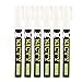 Kicty White Liquid Chalk Marker Pen - 6 PCS 3mm Erasable Ink and Fine Reversible Tip Perfect for Kitchen Chalkboard Paint Menu Windows