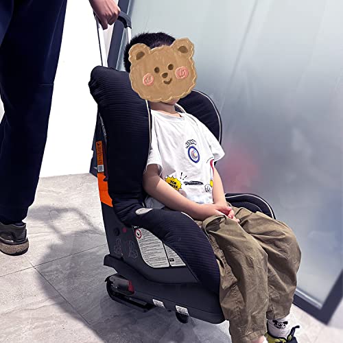 Car Seat Travel Cart for Airport Carseat Roller for Traveling. Extendable Base Plate, Foldable